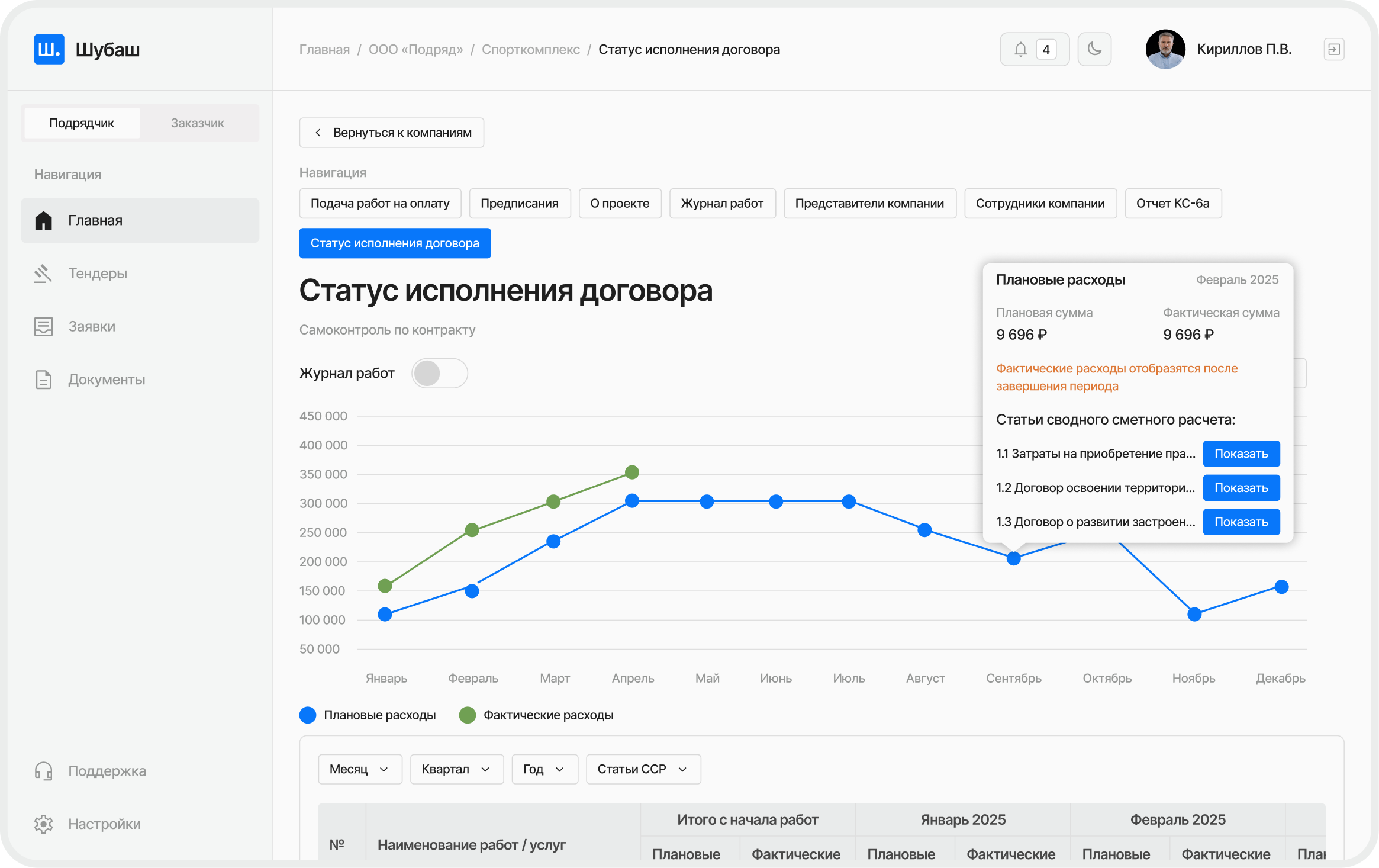 Пример приложения